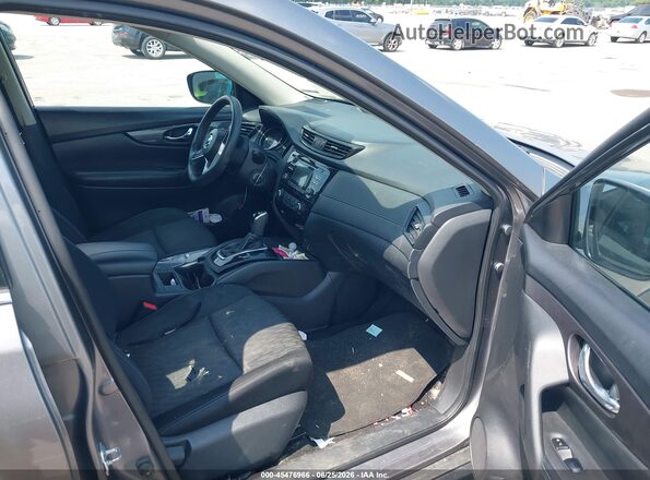 KNMAT2MT3HP554471 2017 NISSAN ROGUE Gray Widok wnętrza z przodu