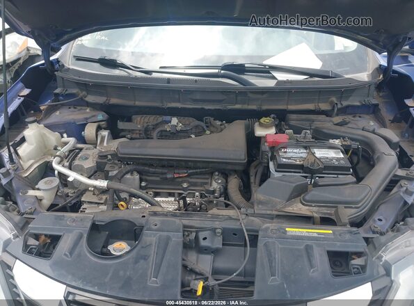 KNMAT2MT3HP559654 2017 NISSAN ROGUE Blue Rear view