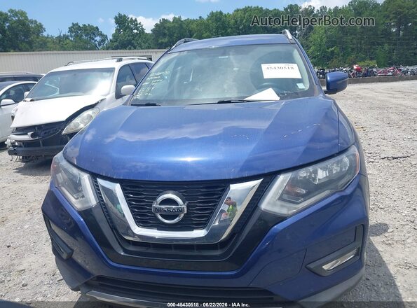 KNMAT2MT3HP559654 2017 NISSAN ROGUE Blue Instrument cluster view