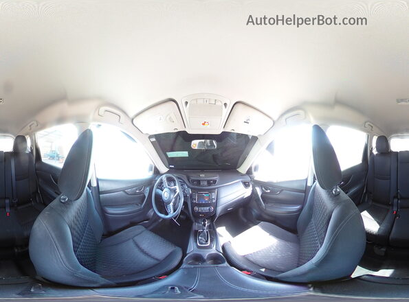 KNMAT2MT3JP571809 2018 NISSAN ROGUE Silver Панорамний вид салону 360°