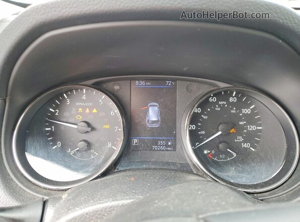 KNMAT2MT3JP601178 2018 NISSAN ROGUE White Instrument cluster view