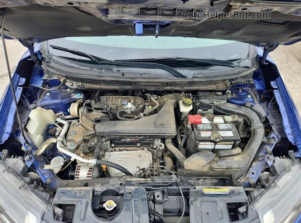 KNMAT2MT3JP605912 2018 NISSAN ROGUE Синий 