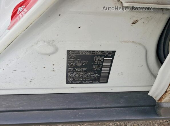 KNMAT2MT4GP629189 2016 NISSAN ROGUE White Вид наклейки з VIN-кодом