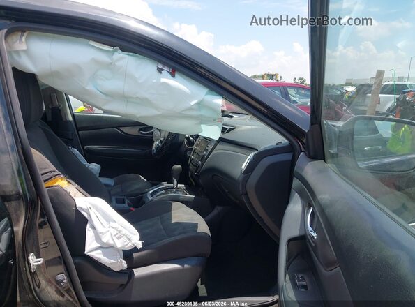 KNMAT2MT4GP663519 2016 NISSAN ROGUE Black Вид салону спереду
