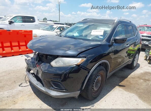 KNMAT2MT4GP663519 2016 NISSAN ROGUE Black Передня ліва чверть