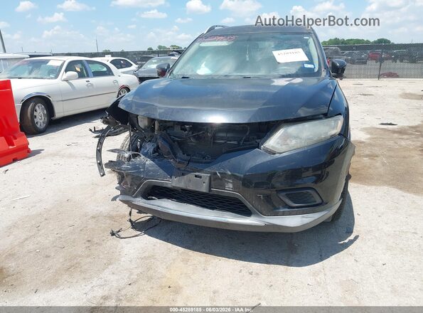 KNMAT2MT4GP663519 2016 NISSAN ROGUE Black Вид спереду