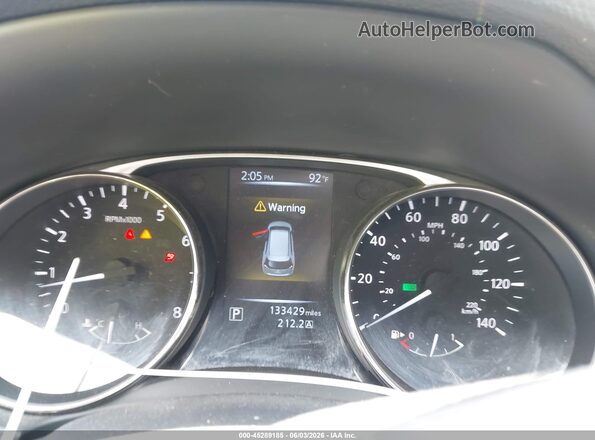 KNMAT2MT4GP663519 2016 NISSAN ROGUE Black Вид задніх сидінь