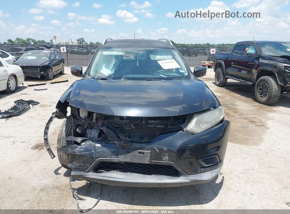 KNMAT2MT4GP663519 2016 NISSAN ROGUE Black Вид щитка приладів