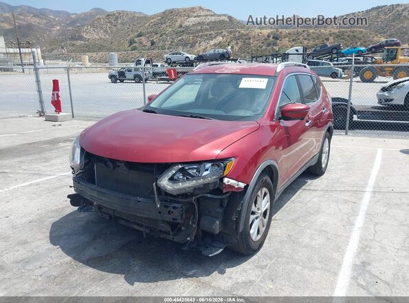 KNMAT2MT4GP668011 2016 NISSAN ROGUE Red Front left