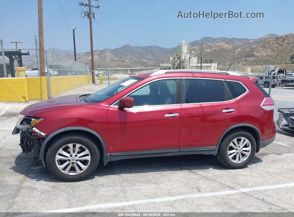 KNMAT2MT4GP668011 2016 NISSAN ROGUE Red 