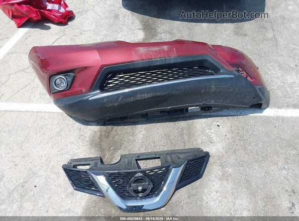 KNMAT2MT4GP668011 2016 NISSAN ROGUE Red Instrument cluster view