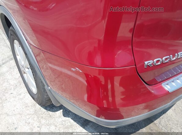 KNMAT2MT4GP668011 2016 NISSAN ROGUE Red 