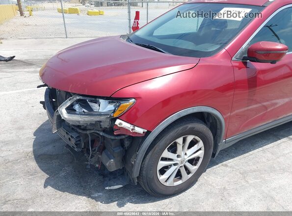 KNMAT2MT4GP668011 2016 NISSAN ROGUE Red 