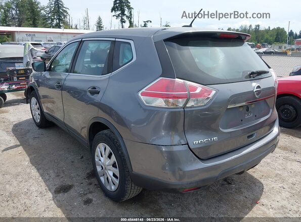 KNMAT2MT4GP687173 2016 NISSAN ROGUE Gray Задня ліва чверть
