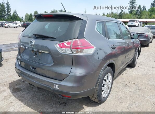 KNMAT2MT4GP687173 2016 NISSAN ROGUE Gray Задня права чверть