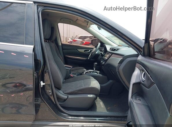 KNMAT2MT4GP722407 2016 NISSAN ROGUE Black Widok wnętrza z przodu