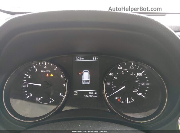 KNMAT2MT4HP527800 2017 NISSAN ROGUE Белый Вид задних сидений