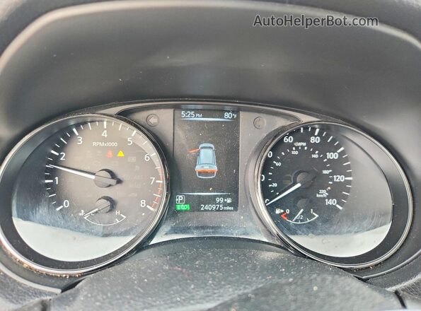 KNMAT2MT4HP561350 2017 NISSAN ROGUE Charcoal Instrument cluster view