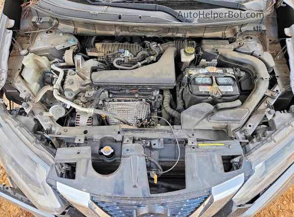 KNMAT2MT4HP561350 2017 NISSAN ROGUE Charcoal Engine compartment view