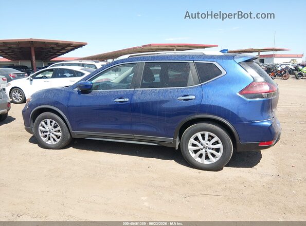 KNMAT2MT4JP508556 2018 NISSAN ROGUE Blue Սալոնի հետևի տեսք
