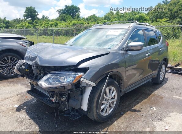 KNMAT2MT4JP524157 2018 NISSAN ROGUE Gray წინა მარცხენა ხედი სამი მეოთხედიდან