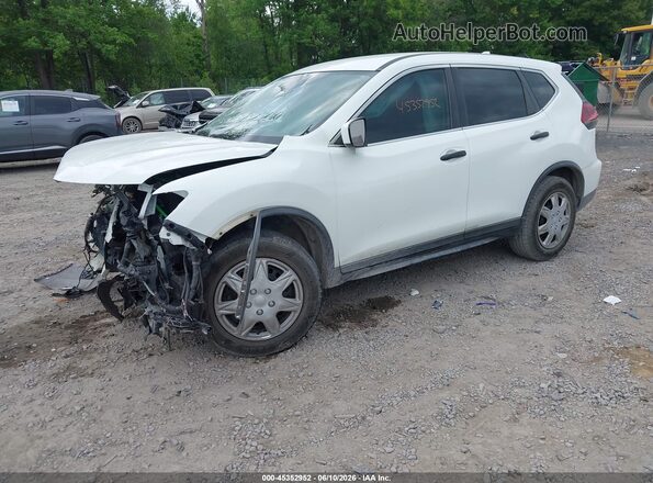 KNMAT2MT4JP568241 2018 NISSAN ROGUE White Առջևի ձախ երեք քառորդ տեսարան