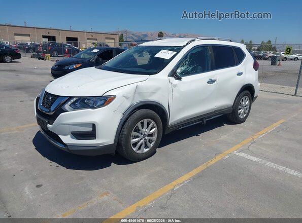 KNMAT2MT4JP591597 2018 NISSAN ROGUE White Առջևի ձախ երեք քառորդ տեսարան