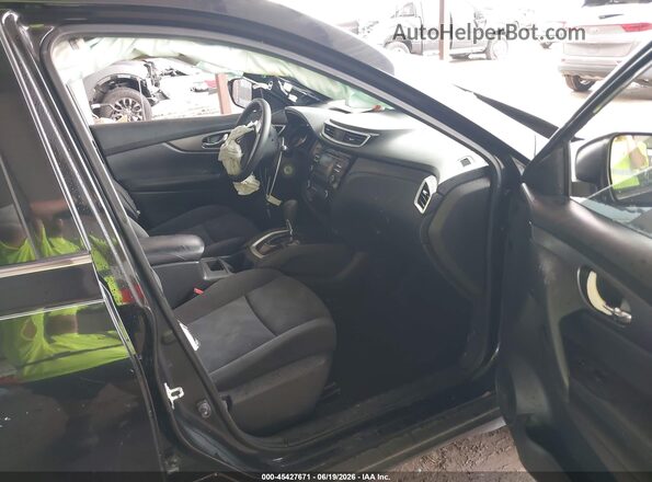 KNMAT2MT6GP606559 2016 NISSAN ROGUE Black Widok wnętrza z przodu
