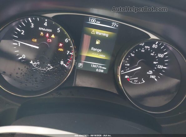 KNMAT2MT6GP606559 2016 NISSAN ROGUE Black Widok tylnych siedzeń