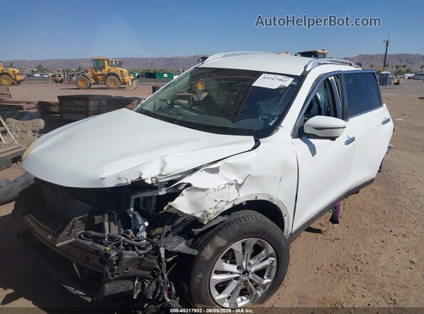 KNMAT2MT6GP623507 2016 NISSAN ROGUE White Առջևի ձախ երեք քառորդ տեսարան