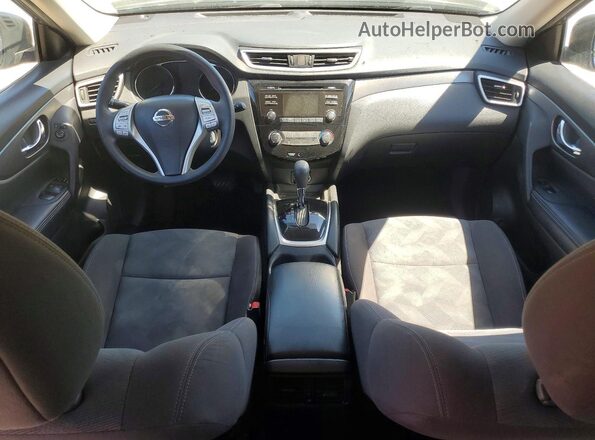 KNMAT2MT6GP637617 2016 NISSAN ROGUE Blue Առջևի վահանակի տեսք