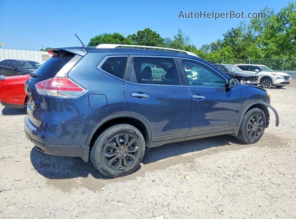 KNMAT2MT6GP637617 2016 NISSAN ROGUE Blue Հետևի աջ