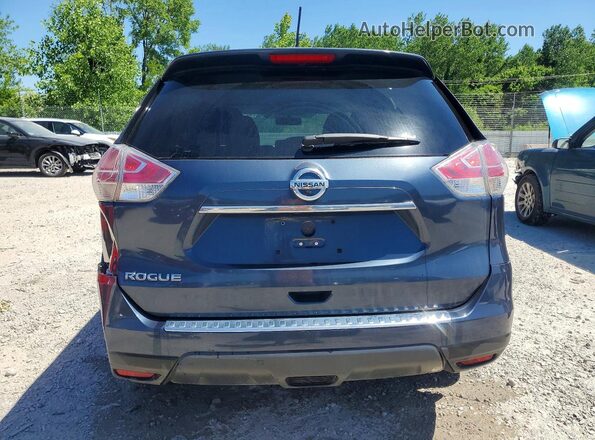 KNMAT2MT6GP637617 2016 NISSAN ROGUE Blue Հետևի տեսք