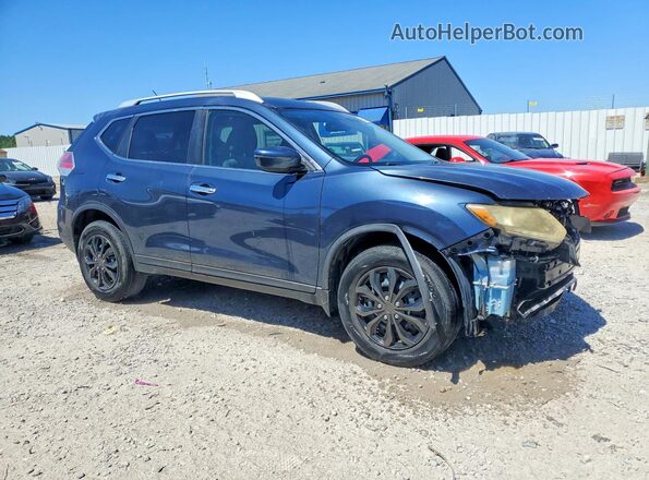KNMAT2MT6GP637617 2016 NISSAN ROGUE Blue Առջևի աջ