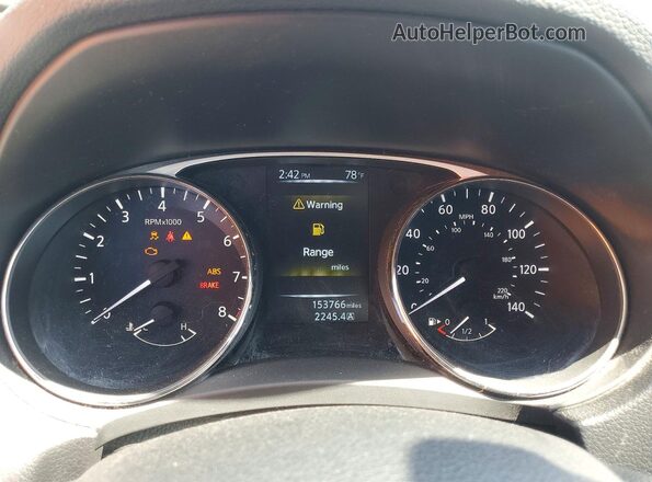 KNMAT2MT6GP637617 2016 NISSAN ROGUE Blue Սարքավորումների վահանակի տեսք