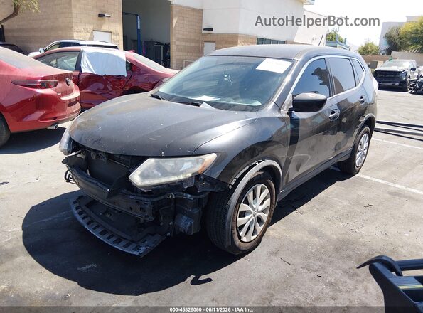 KNMAT2MT6GP671444 2016 NISSAN ROGUE Black Przód lewy