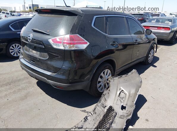 KNMAT2MT6GP671444 2016 NISSAN ROGUE Black Tył prawy