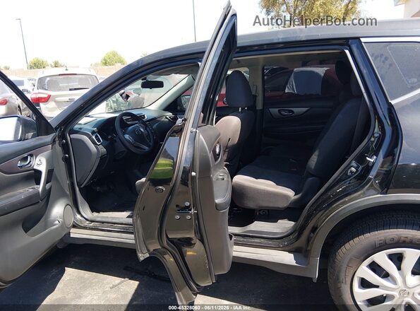 KNMAT2MT6GP671444 2016 NISSAN ROGUE Black Widok naklejki z numerem VIN