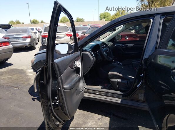 KNMAT2MT6GP671444 2016 NISSAN ROGUE Black Widok wnętrza z przodu