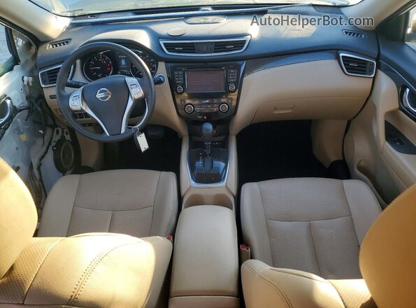 KNMAT2MT6GP704295 2016 NISSAN ROGUE White Widok deski rozdzielczej