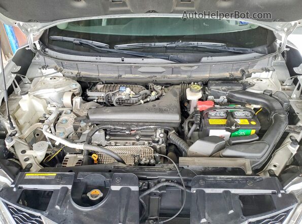 KNMAT2MT6GP730623 2016 NISSAN ROGUE Silver Engine compartment view