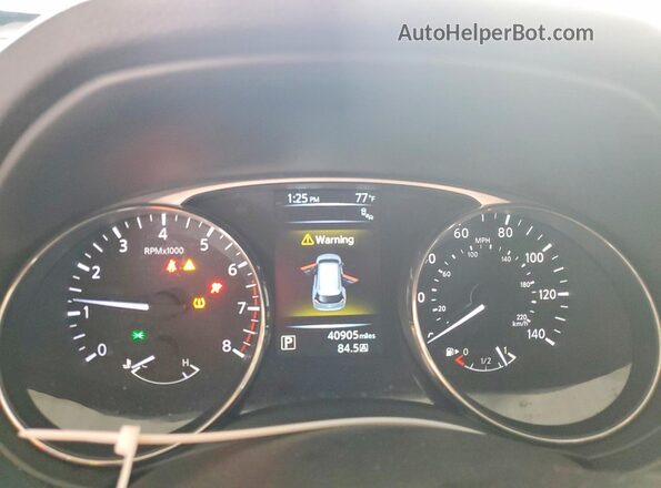 KNMAT2MT6GP730623 2016 NISSAN ROGUE Silver Instrument cluster view