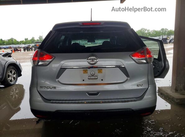 KNMAT2MT6GP730623 2016 NISSAN ROGUE Silver Rear view
