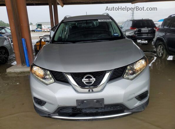 KNMAT2MT6GP730623 2016 NISSAN ROGUE Silver Front view
