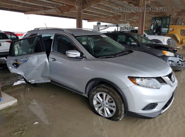 KNMAT2MT6GP730623 2016 NISSAN ROGUE Silver Front right