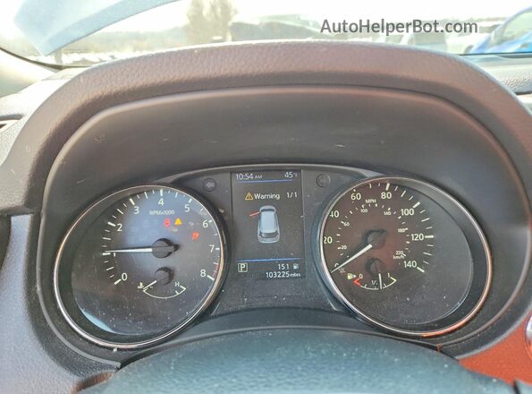 KNMAT2MT6KP522315 2019 NISSAN ROGUE Silver Вид щитка приладів