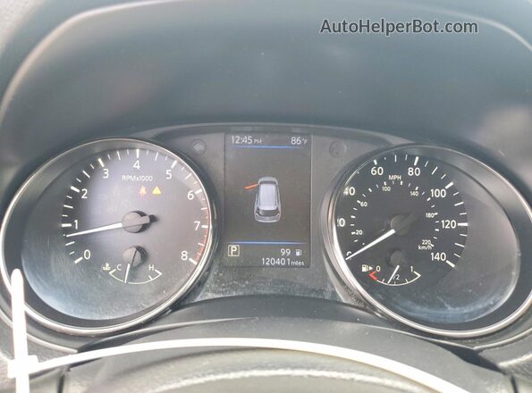 KNMAT2MT6KP541706 2019 NISSAN ROGUE White Instrument cluster view
