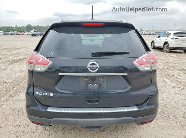 KNMAT2MT7GP622298 2016 NISSAN ROGUE Black Вид ззаду
