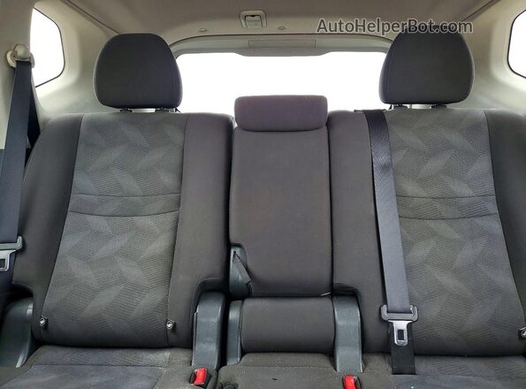 KNMAT2MT7GP622298 2016 NISSAN ROGUE Black Вид задніх сидінь