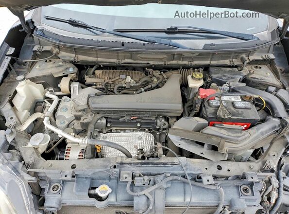 KNMAT2MT7GP622298 2016 NISSAN ROGUE Black Вид підкапотного простору